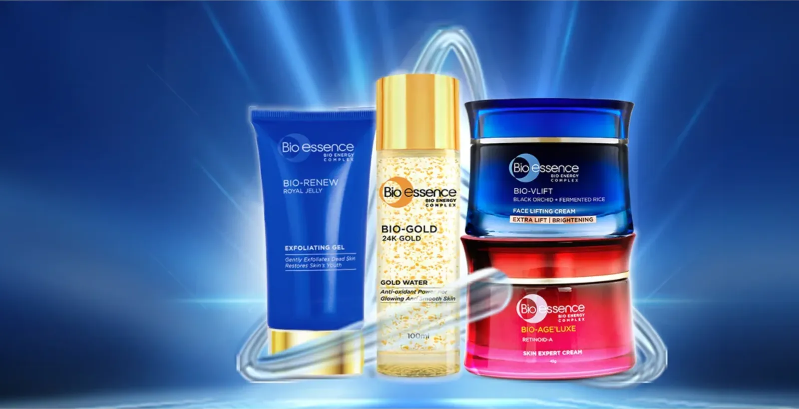 Bio-Essence skincare product range